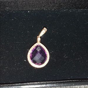 diamonds international Jewelry - Rose gold, diamond and amethyst pendant diamonds international Jewelry - Rose gold, diamond and amethyst pendant